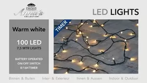 Led verlichting 100l warm wit 8/16u timer zwart - afbeelding 3