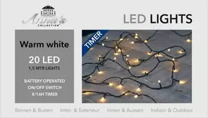 Led verlichting 20l warm wit 8/16u timer zwart - afbeelding 3