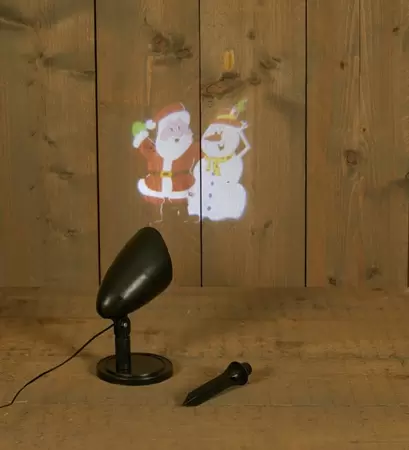 Led buitenprojector kerstman