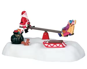 Santa Seesaws Lemax